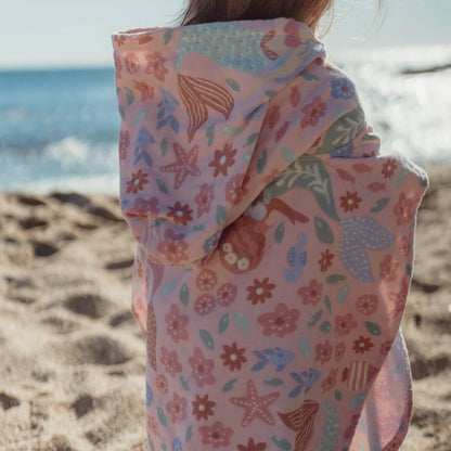 Poncho de praia Dreamy Mermaid Multicolour - Little Dutch
