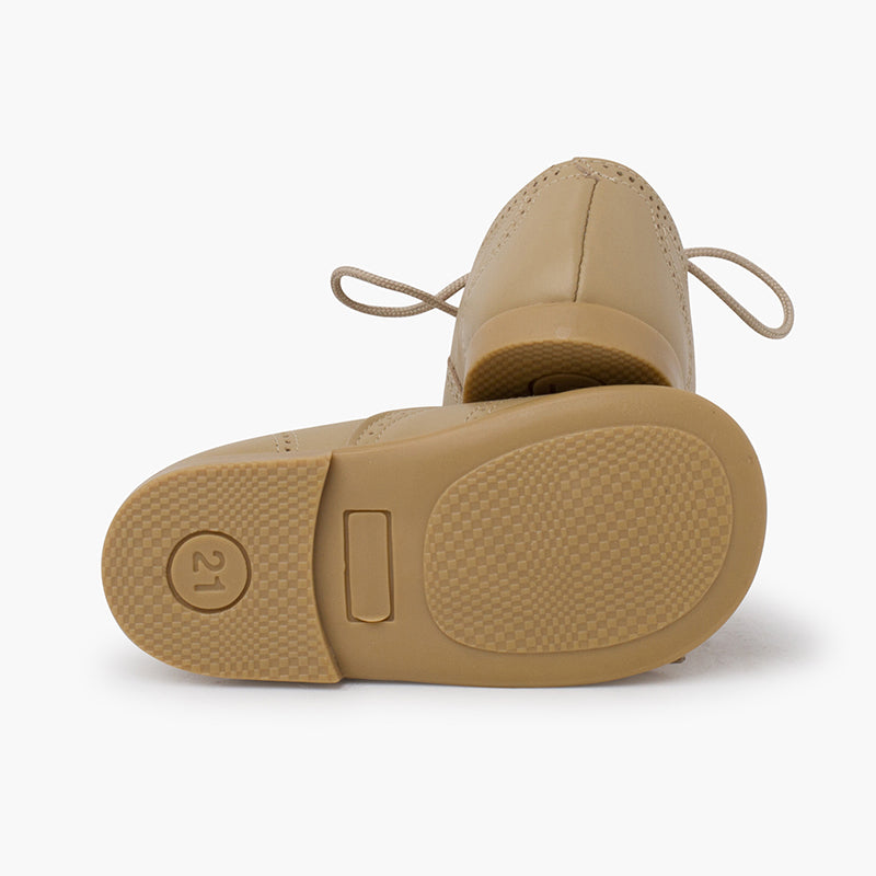 Sapatos Estilo Inglês em Pele - Camel | imagem 3
