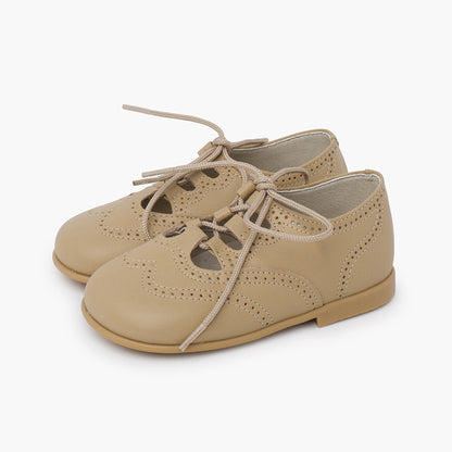 Sapatos Estilo Inglês em Pele - Camel | imagem 4