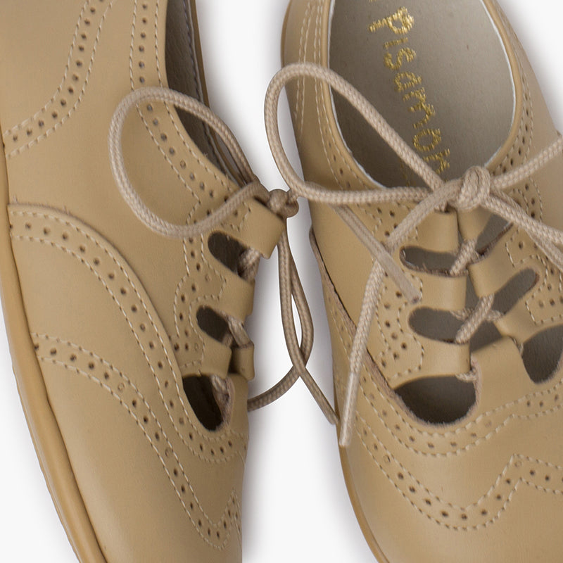 Sapatos Estilo Inglês em Pele - Camel | imagem 6