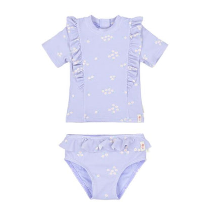 Camisola de banho de manga curta com parte de baixo Dreamy Lavender - Little Dutch