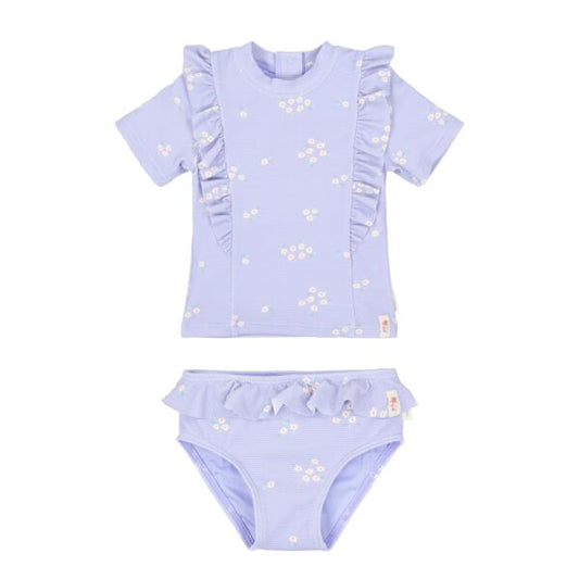 Camisola de banho de manga curta com parte de baixo Dreamy Lavender - Little Dutch