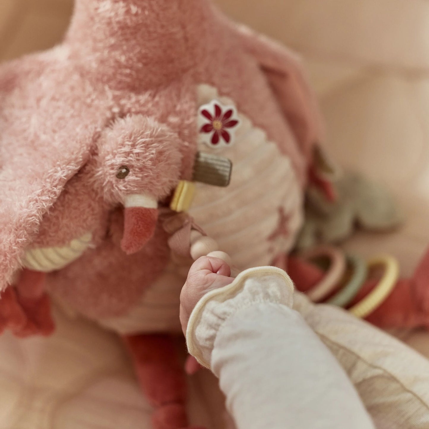 Peluche de Atividades Flamingo Rosa