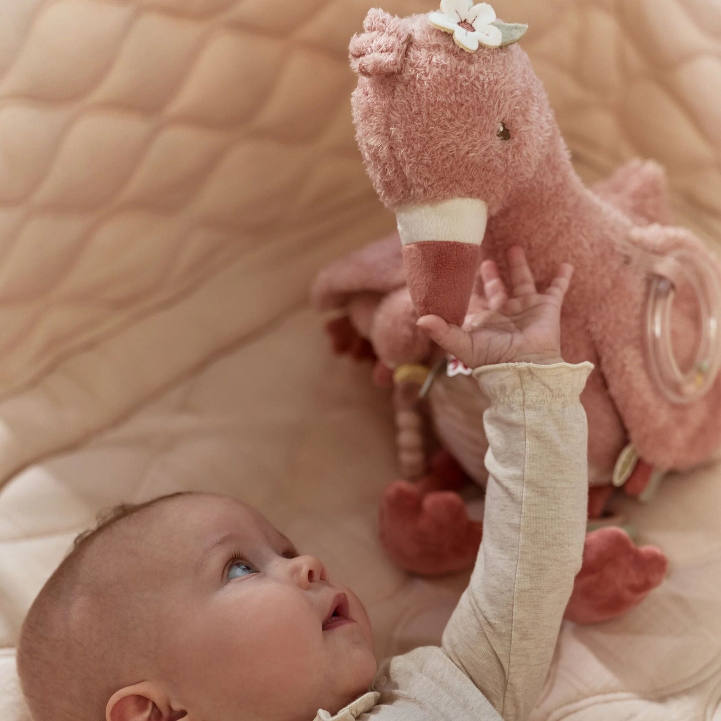 Peluche de Atividades Flamingo Rosa