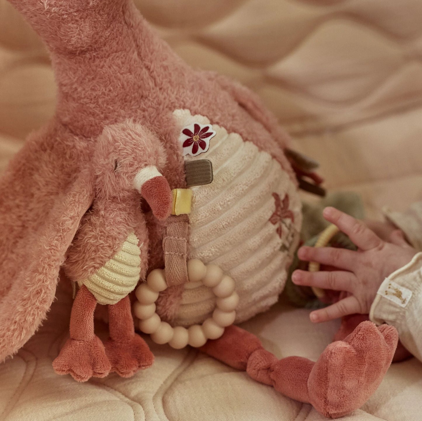 Peluche de Atividades Flamingo Rosa