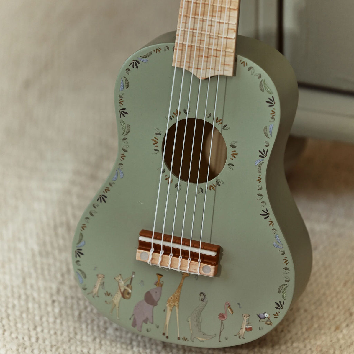 Guitarra em Madeira Verde - Safari Friends | Little Dutch