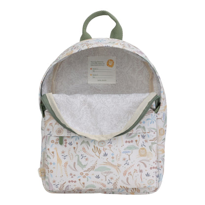 Mochila 29 cm Branca - Safari Friends | Little Dutch