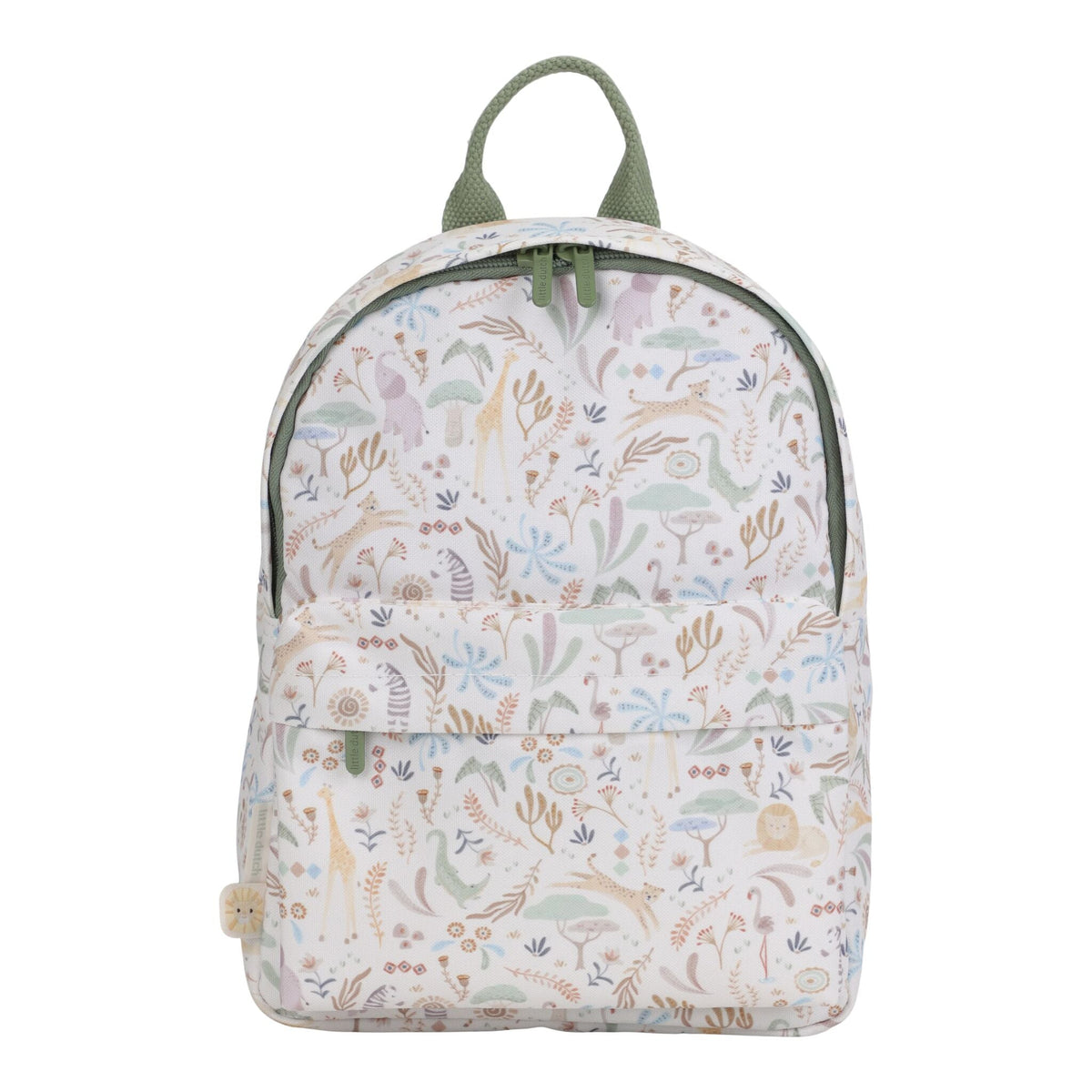 Mochila 29 cm Branca - Safari Friends | Little Dutch