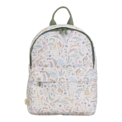 Mochila 29 cm Branca - Safari Friends | Little Dutch