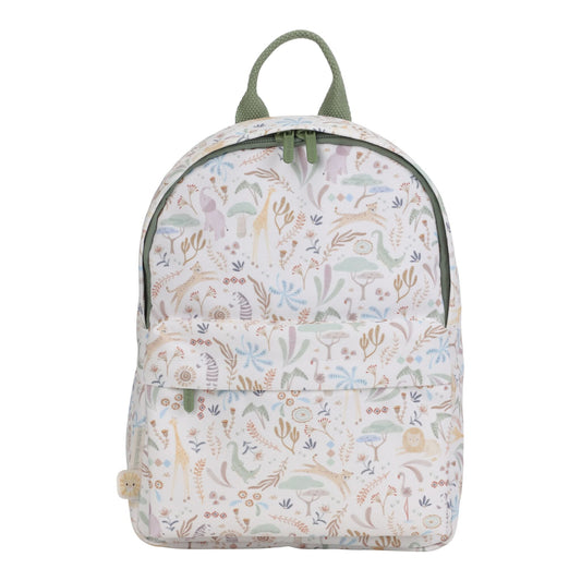 Mochila 29 cm Branca - Safari Friends | Little Dutch