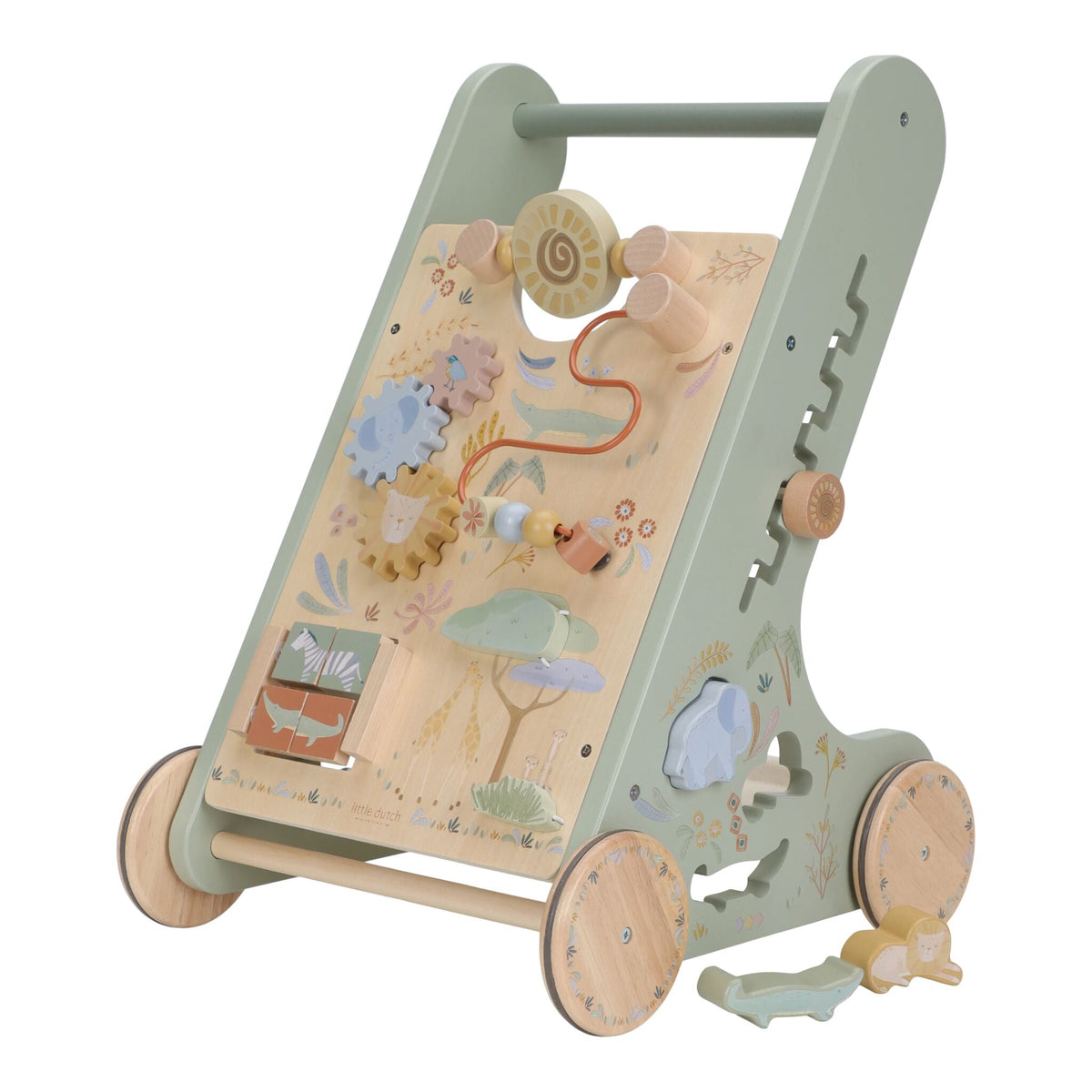 Andador de Atividades Verde - Safari Friends | Little Dutch