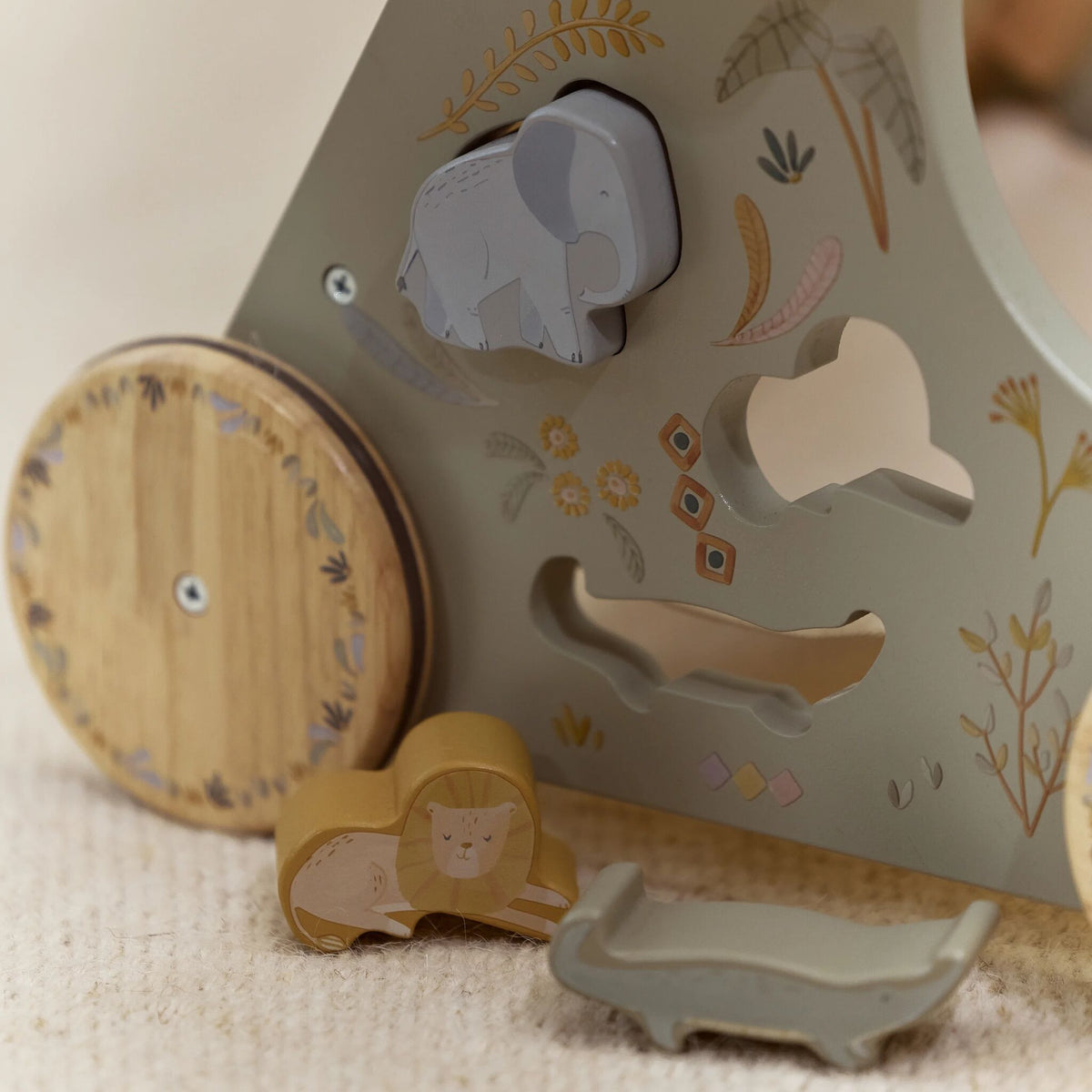 Andador de Atividades Verde - Safari Friends | Little Dutch