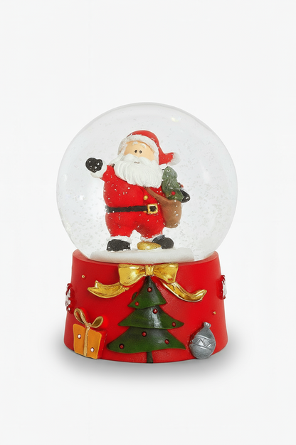 Globo de Água - Pai Natal c/ Pinheiro| 8 cm