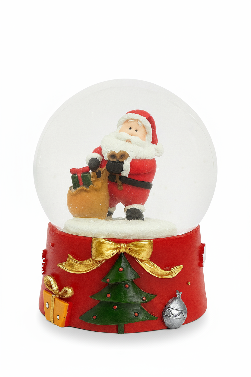 Globo de Água - Pai Natal c/ Saco | 8 cm