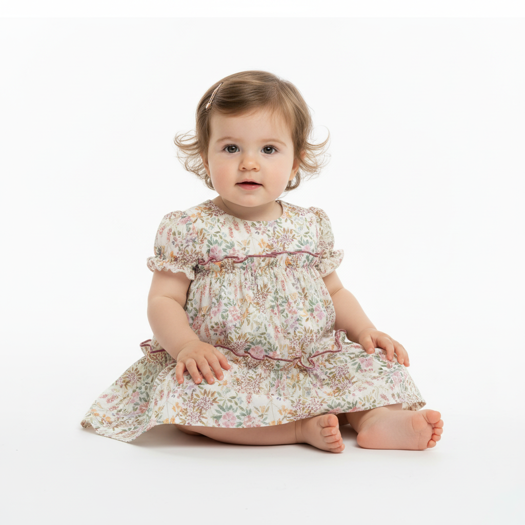 Dress with diaper cover "MERLÍN Family"