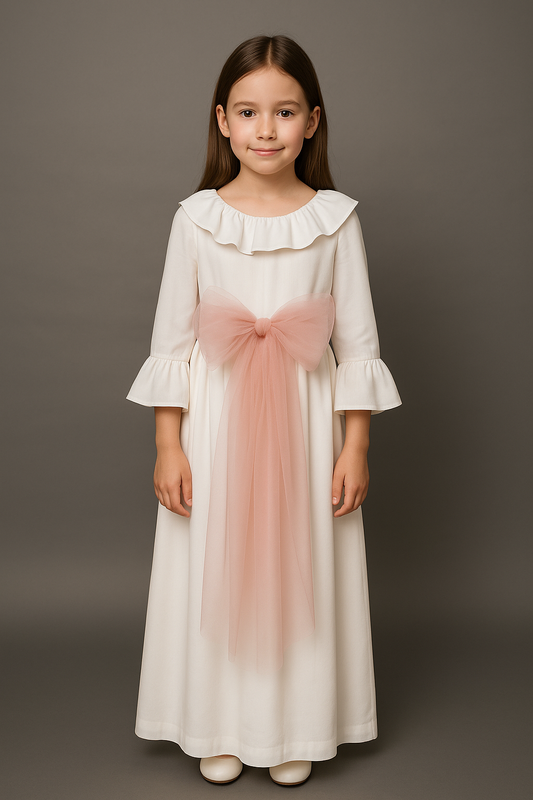 Vestido longo de comunhão