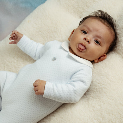 Babygrow Jacquard Azul Baby Gi