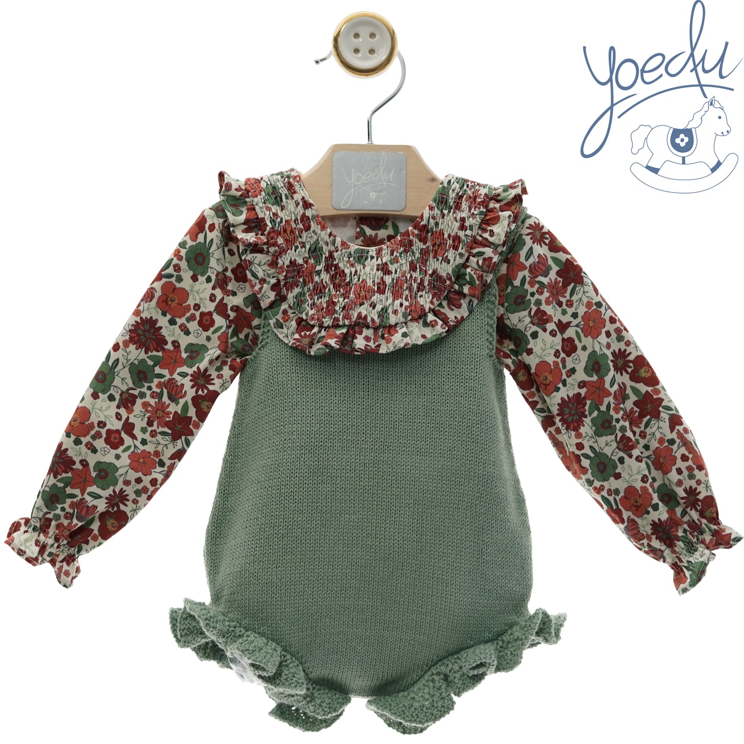 Conjunto bebe ranita "Familia CRETONA"
