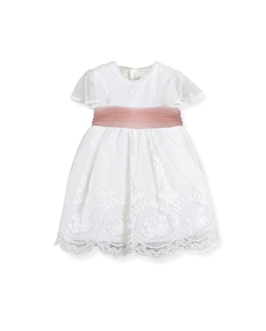 Amaya dress with ruffle sleeves