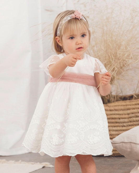 Amaya dress with ruffle sleeves