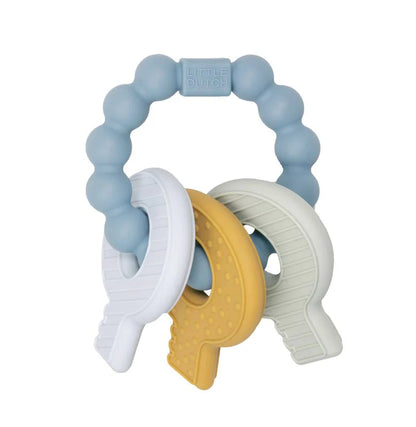 Mordedor de Silicone Chaveiro Azul