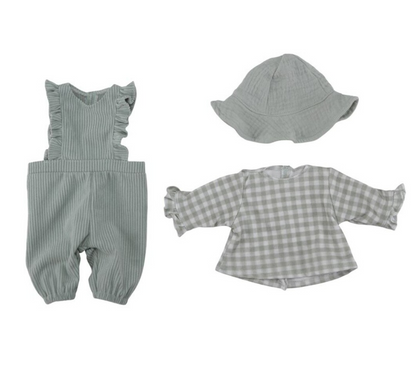 Roupa para boneca - green check
