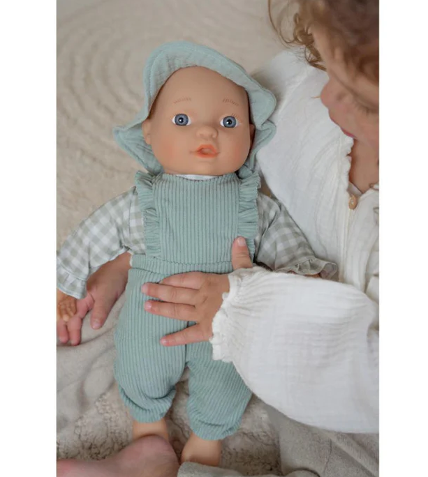 Roupa para boneca - green check