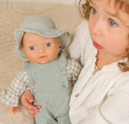Roupa para boneca - green check