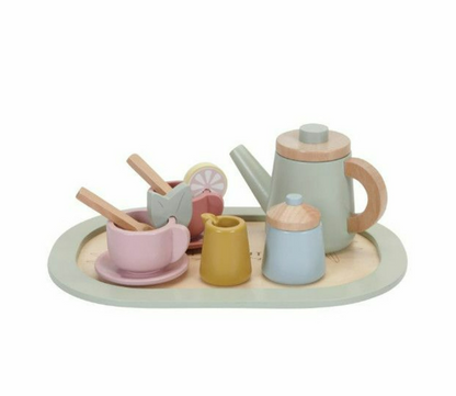 Woodem tea set