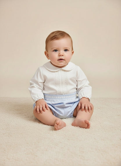 Conjunto Menino Bege/Celeste