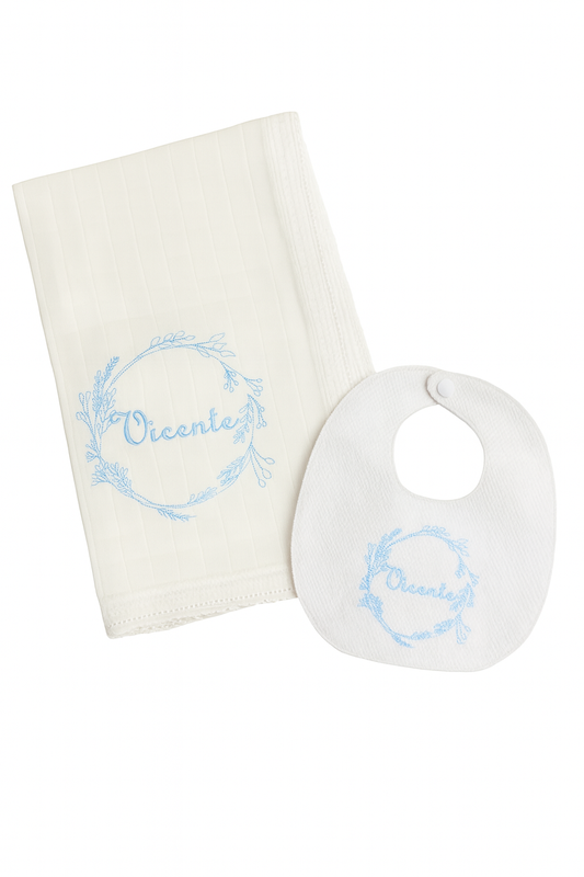 Conjunto Fralda + Babete "Vicente"