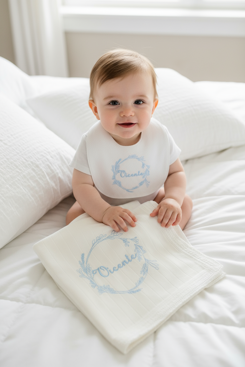 Conjunto Fralda + Babete "Vicente"