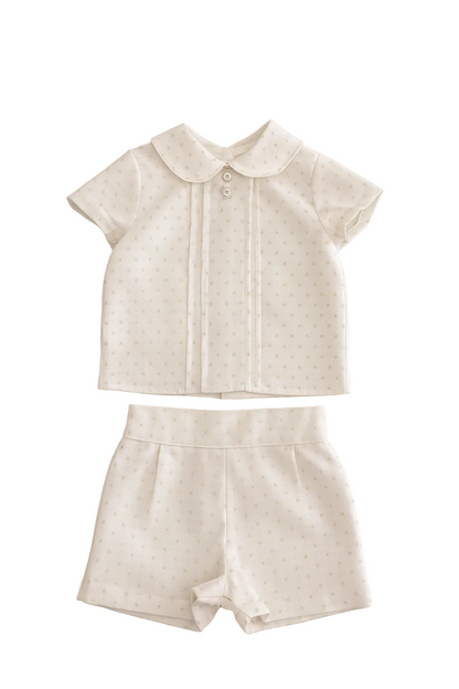 Ensemble à pois HG (Lin recouvert de tulle)