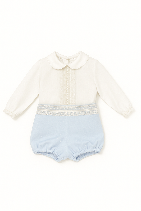 Conjunto Menino Bege/Celeste