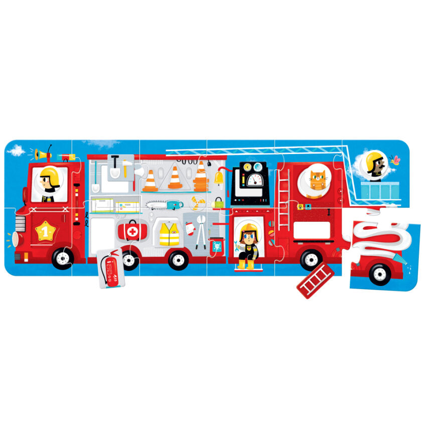 Make a match puzzle fire Truck