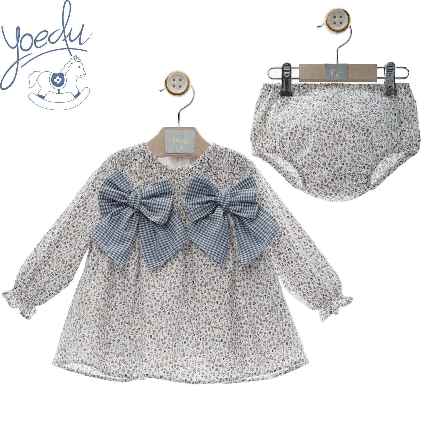 Vestido c/tapa fraldas "Familia SEDA"