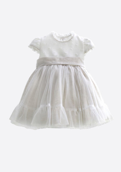 Robe Amaya en lin/tulle