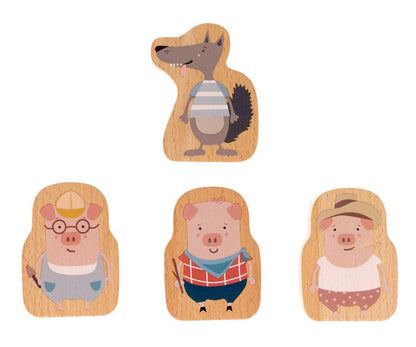 Conjunto Individual de Mesa – Os 3 Porquinhos + Lobo