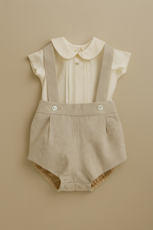 Conjunto HG(camisa bege+calção bege)