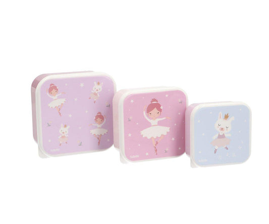 Set of 3 Snack Lunch Boxes – Ballet