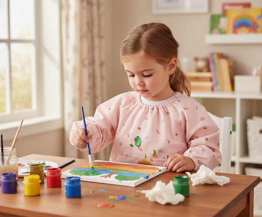 School Smock with Central Pocket - Bugs