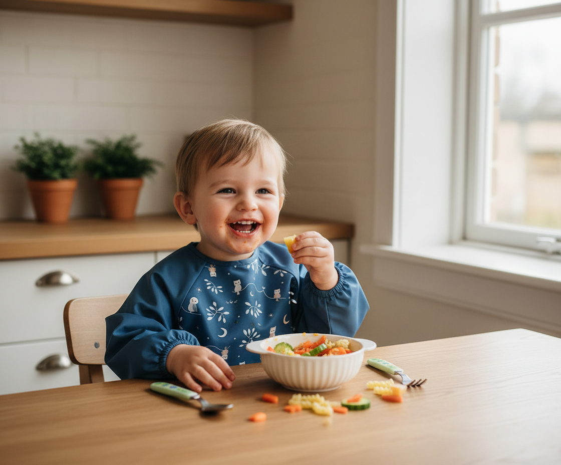 Magical Forest Bib with Sleeves