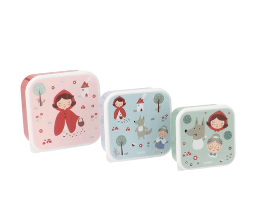 3 Little Red Lunch Boxes