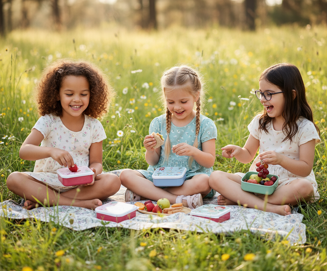 3 Little Red Lunch Boxes