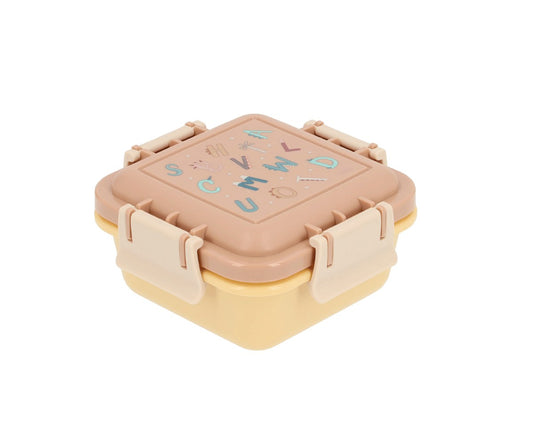 Petite boîte à lunch avec lettres amusantes