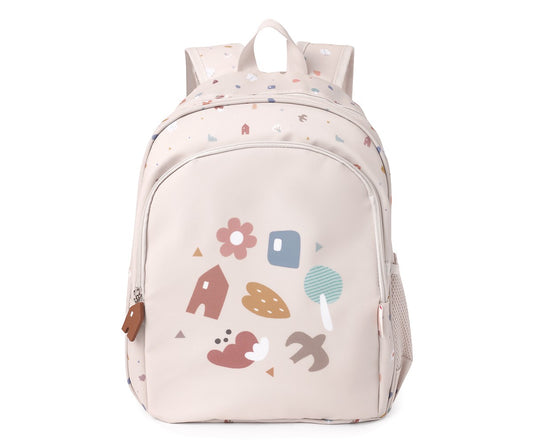 Sac à dos moyen + porte-clés nature géométrique