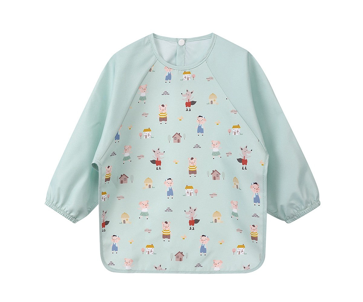 The Three Little Pigs Bib with Sleeves