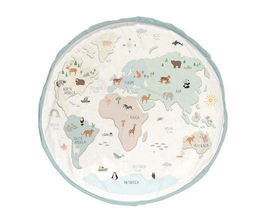 Saco reversível colorida Play & Go Worldmap
