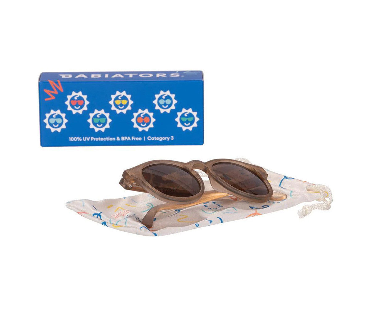 Óculos de sol Keyhole Cocoa Cloud Amber Babiators 3-5 anos