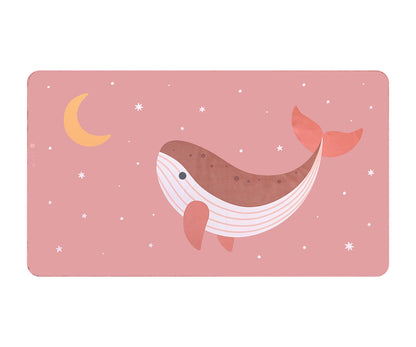 Toalha de Praia Microfibra Personalizável Whale Pink Tutete